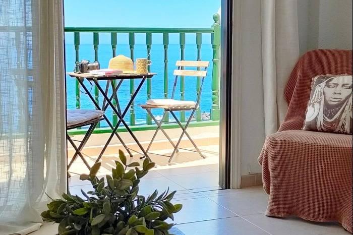 Apartamento de vacaciones para 4 personas, con vistas al mar y balcón - 1