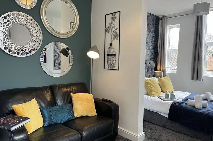 Ganze Wohnung, Studio-Modern-Eigenes Badezimmer-Stadtblick-Studio 5 in Preston, Lancashire