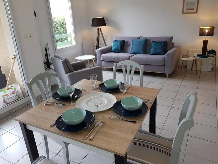 Appartement de vacances pour 4 personnes, avec Terrasse et Jardin ainsi que Piscine et Vue à Audenge