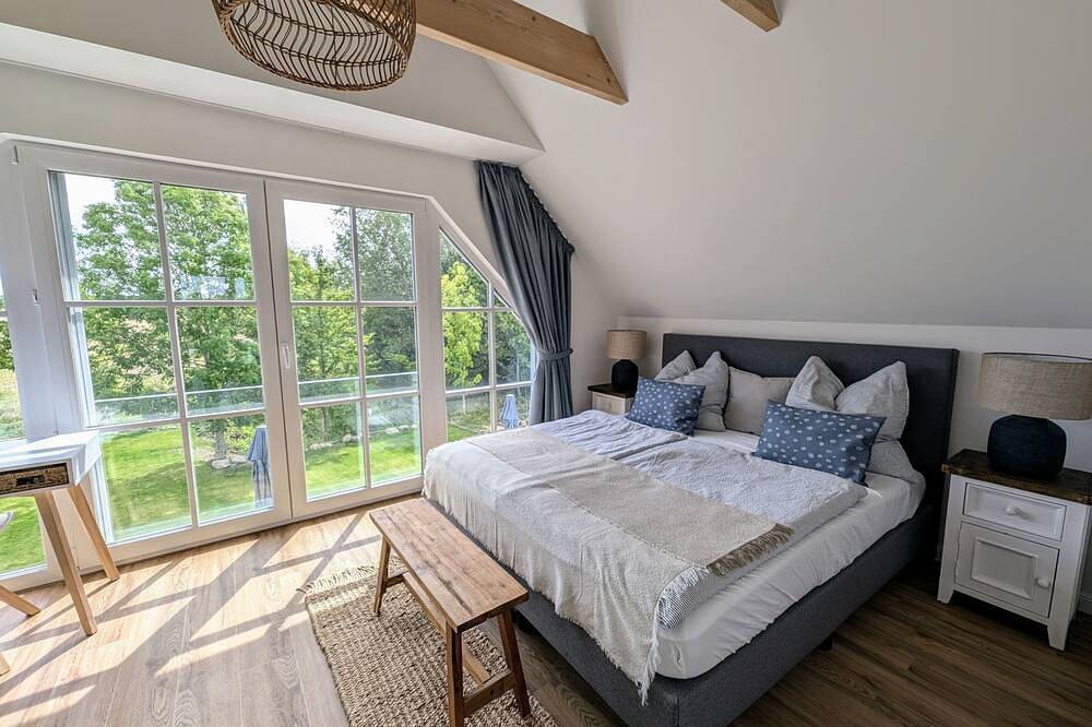 Ferienhaus \"Boddenidyll\" zw. Darß & Rügen, inkl. Sauna, Kamin, Weitblick + 2Sups in Altenpleen, Stralsund Umland