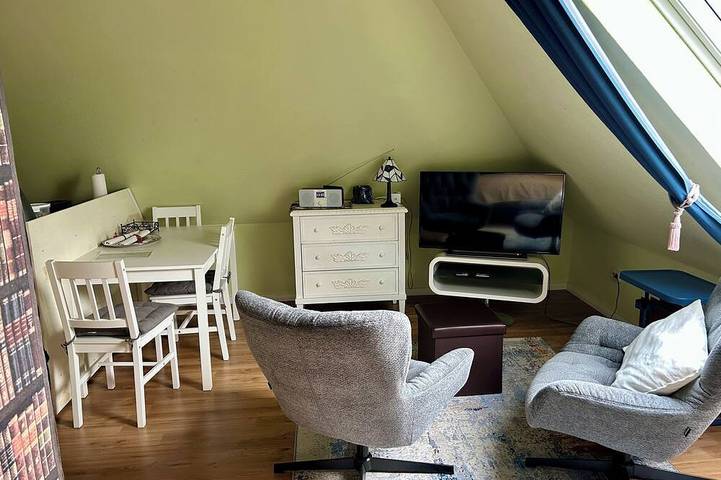 Ferienwohnung für 2 Personen, mit Terrasse und Garten, mit Haustier