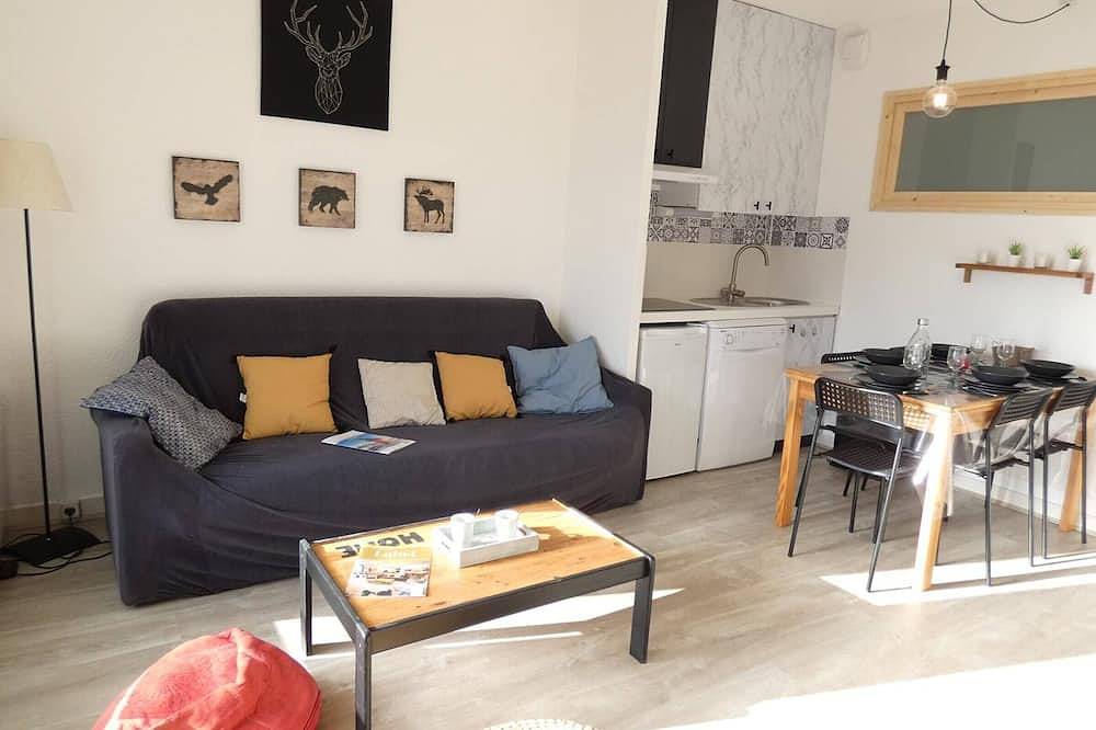 Entire apartment, Cozy 2-Room Apartment for 6, Near Slopes, South-Facing Balcony, Parking, No Pets in Saint-Lary-Soulan, Pyrenees National Park