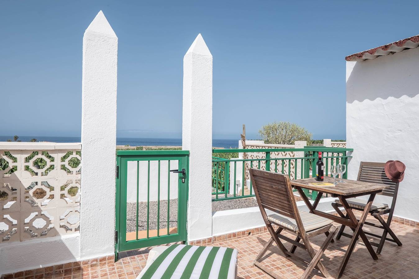 Traditionelles Ferienhaus "Casa Verode" in Alcalá mit 2 Terrassen und Meerblick in Playa la Jaquita, Guía de Isora