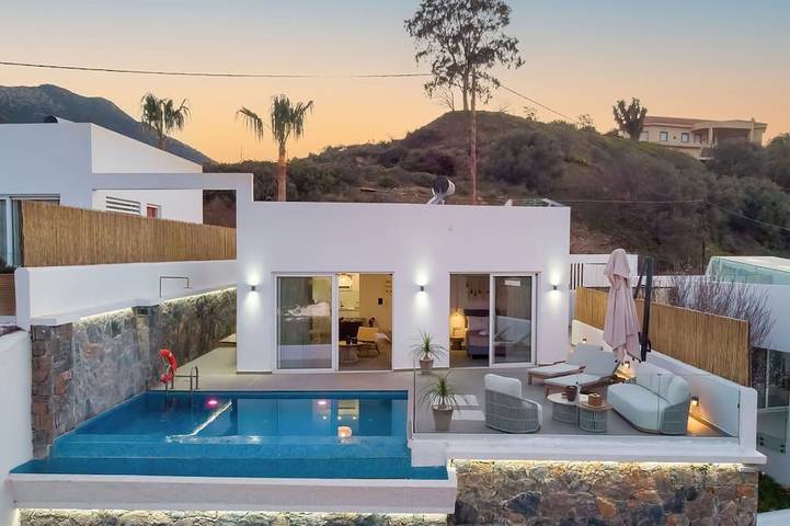 Villa pour 5 personnes, avec jardin et terrasse à Bali (Crète)