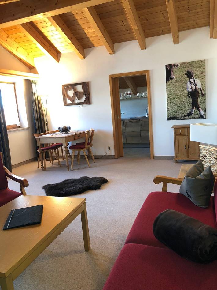 Ferienwohnung für 4 Personen, mit Balkon und Sauna im Allgäu