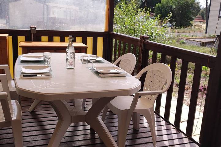 Air-conditioned mobile home - Swimming pool - 2 terraces - 20 min Landes beaches in Herm, Dax region