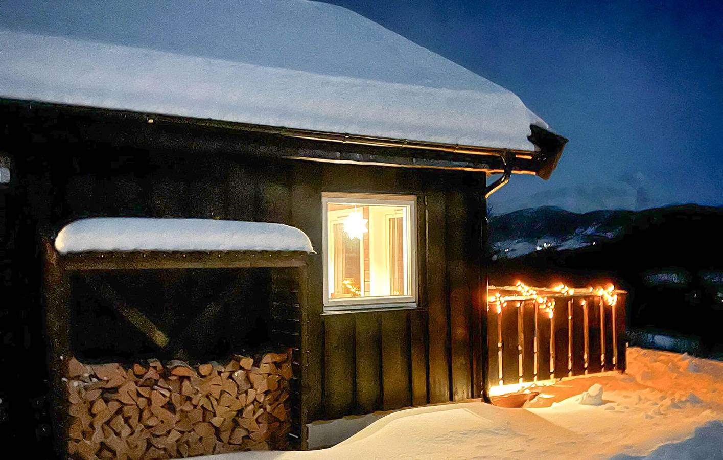 Ferienhaus für 7 Personen mit Terrasse in Vang