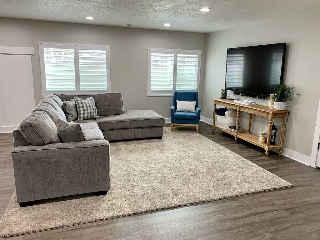 Location, comfort and cleanliness.
Whole basement 1600-plus square feet. in Lehi, Utah Lake