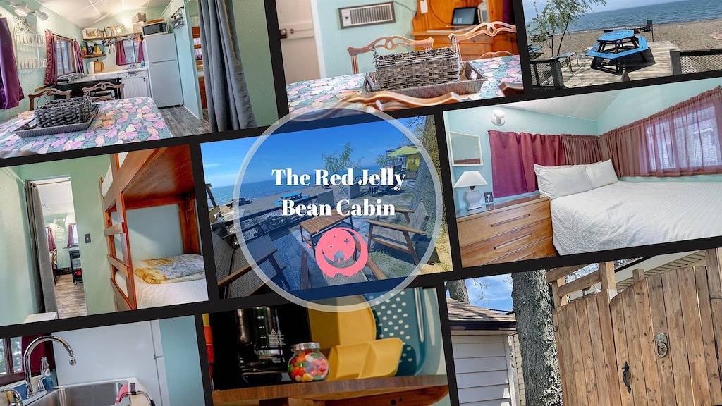 Red Jelly Bean Cabin- On the Beach & Off the Grid in Leamington, Essex (Kanada)