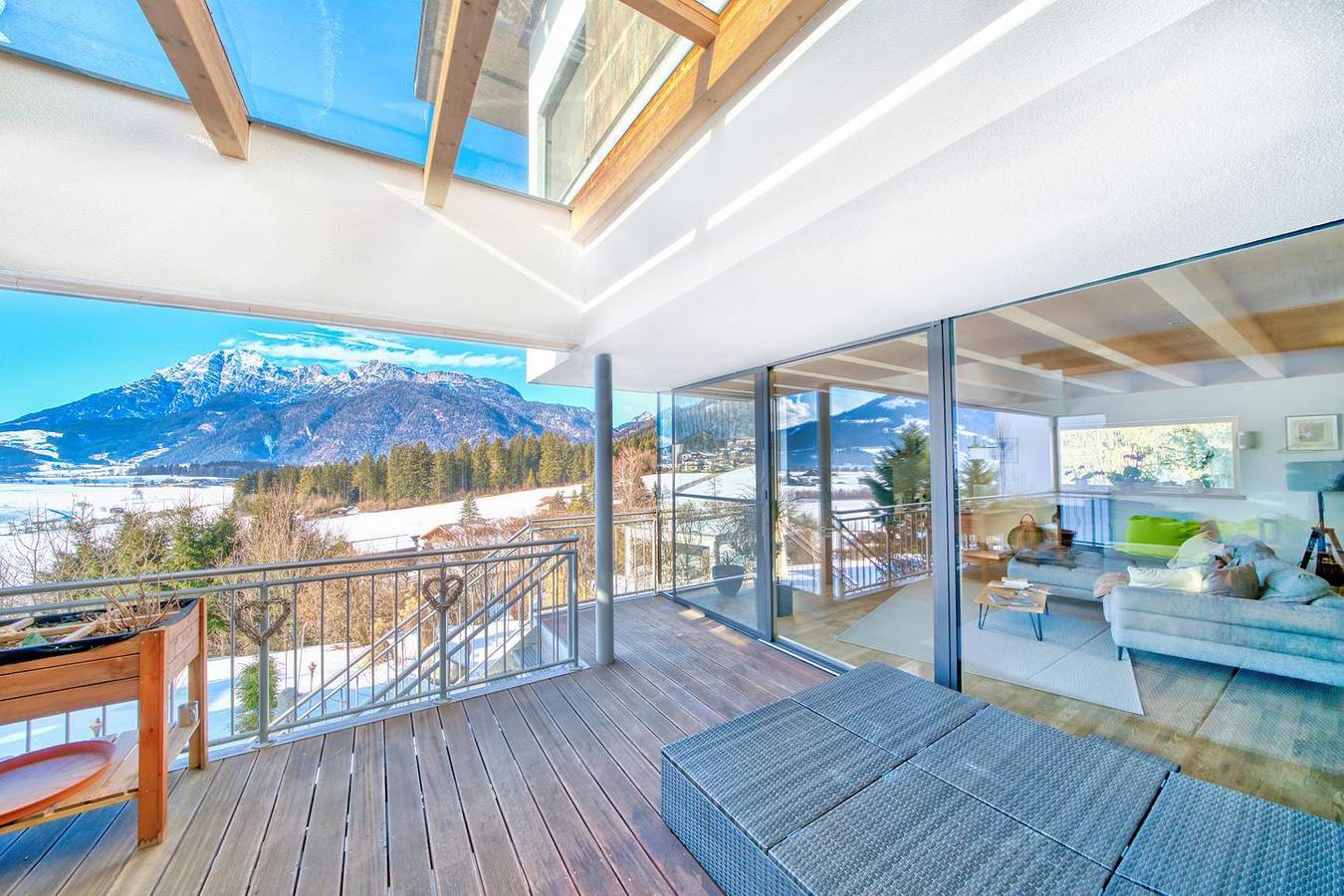 Exklusives 200 m² Ferienhaus mit Schwimmteich und überdachter Panoramaterrasse in Saalfelden am Steinernen Meer, Steinernes Meer