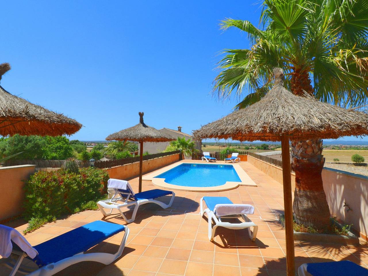 Großes Landhaus auf Mallorca für 10 Pers mit privatem Pool in Campos in Campos, Mallorca Süden