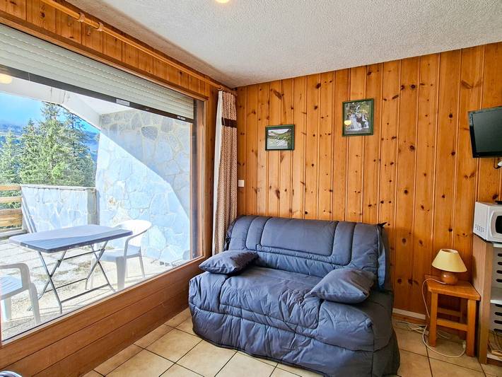 Chalet pour 4 personnes, avec balcon dans Flaine
