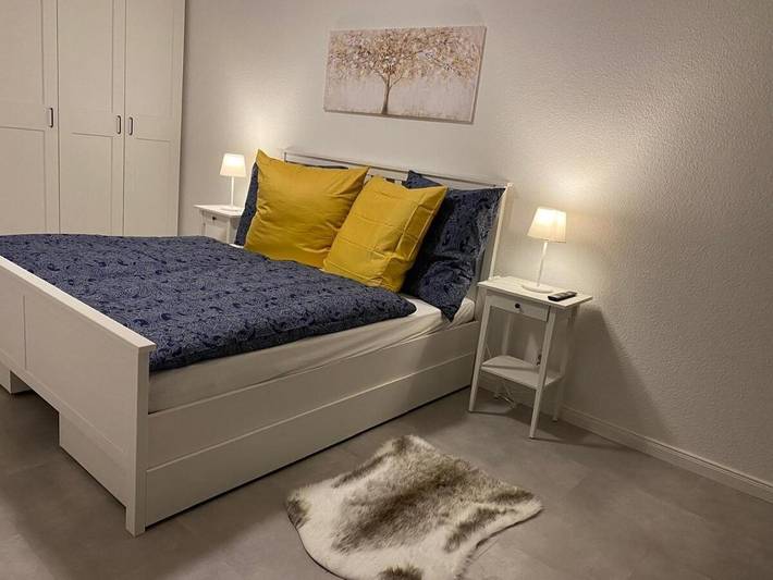 Gîte pour 4 personnes, avec terrasse et vue, animaux acceptés à Leuna