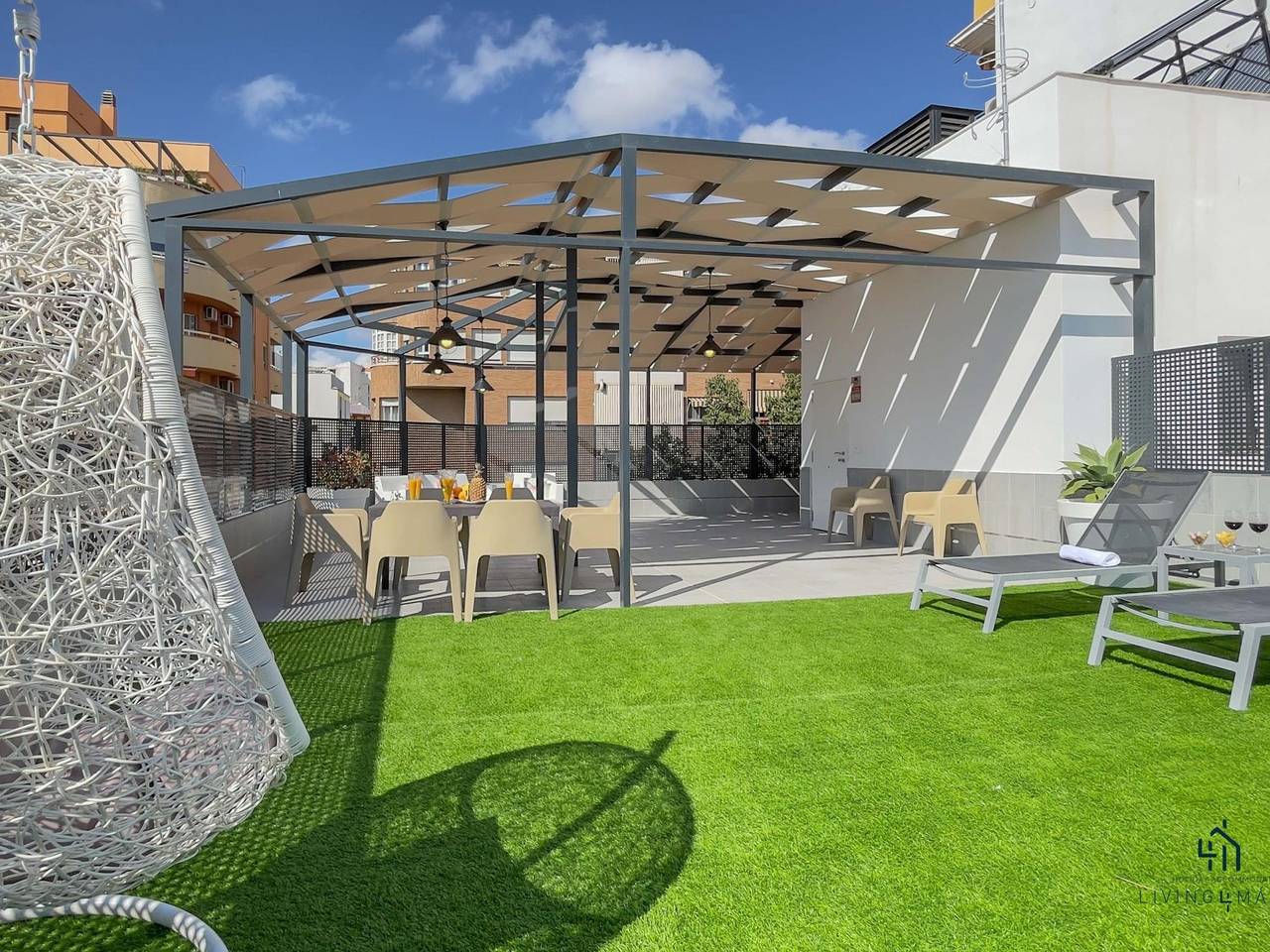 Geheel vakantieappartement, Vakantieappartement voor 6 personen met terras in Centro (Málaga), Malaga