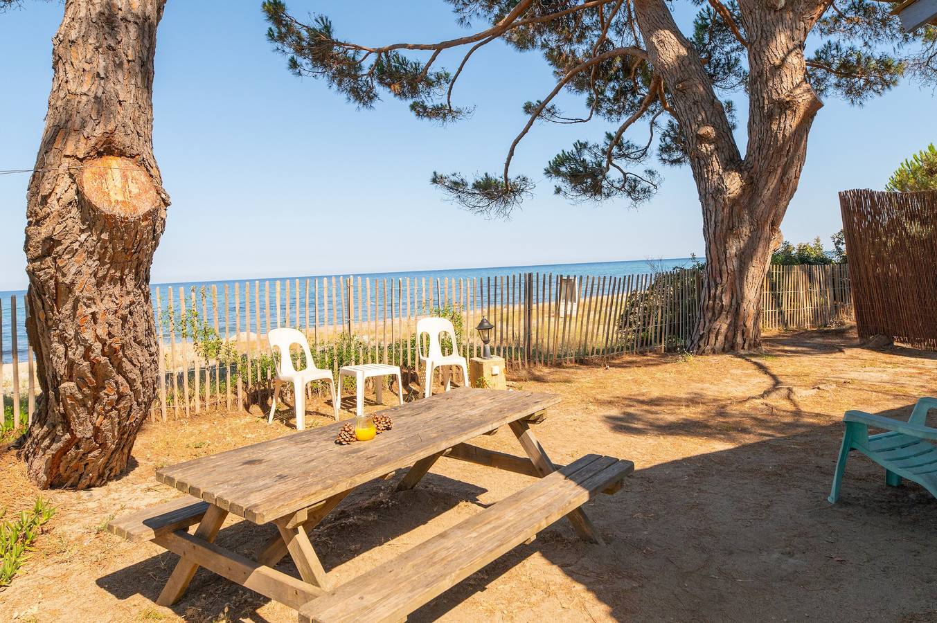 Chalet Dune Sud mit Meerblick und privater Terrasse in Prunete, Cervione