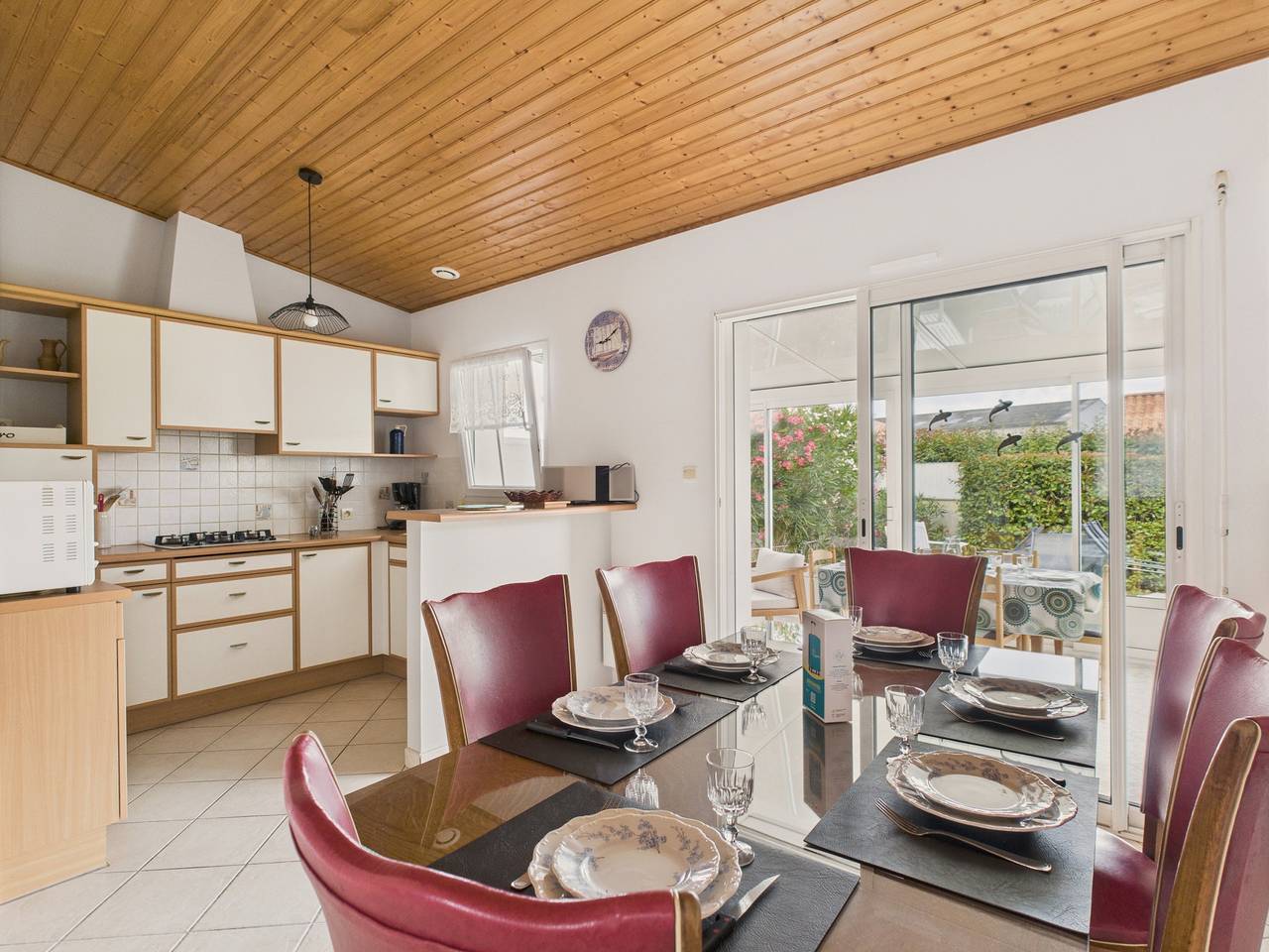 Jardin et véranda - Maison 4 adultes 2 enfants in Saint-Hilaire-de-Riez, Valle del Loira