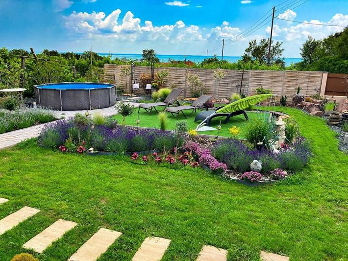 Villa für 5 Personen, mit Seeblick und Ausblick sowie Garten und Pool am Balaton - 2