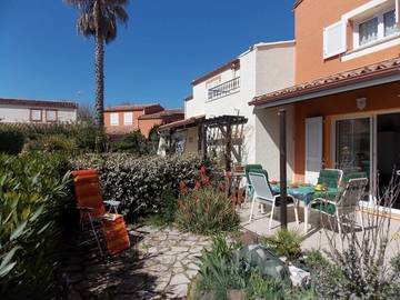 Gîte pour 6 personnes, avec piscine et jardin, animaux acceptés dans Plage Rochelongue