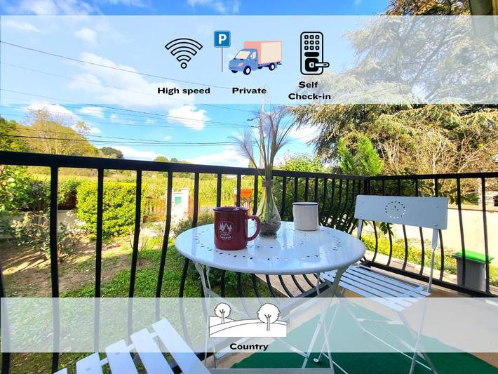 Appartement de vacances pour 6 personnes, avec vue et jardin