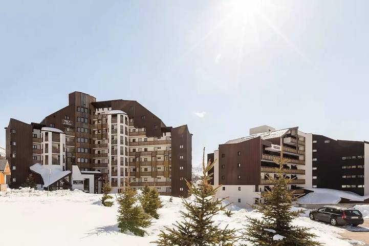 Studio pour 5 personnes, avec Balcon et Vue à Huez