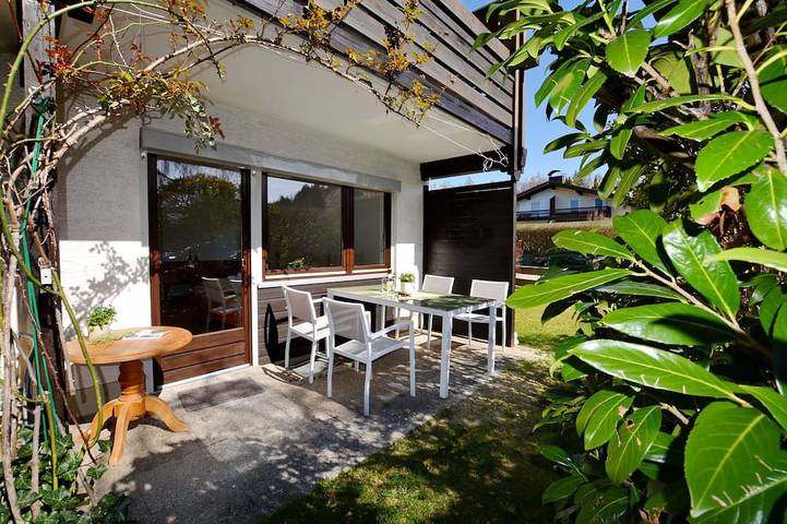 Ferienwohnung für 3 Personen, mit Terrasse und Sauna in Grabenstätt