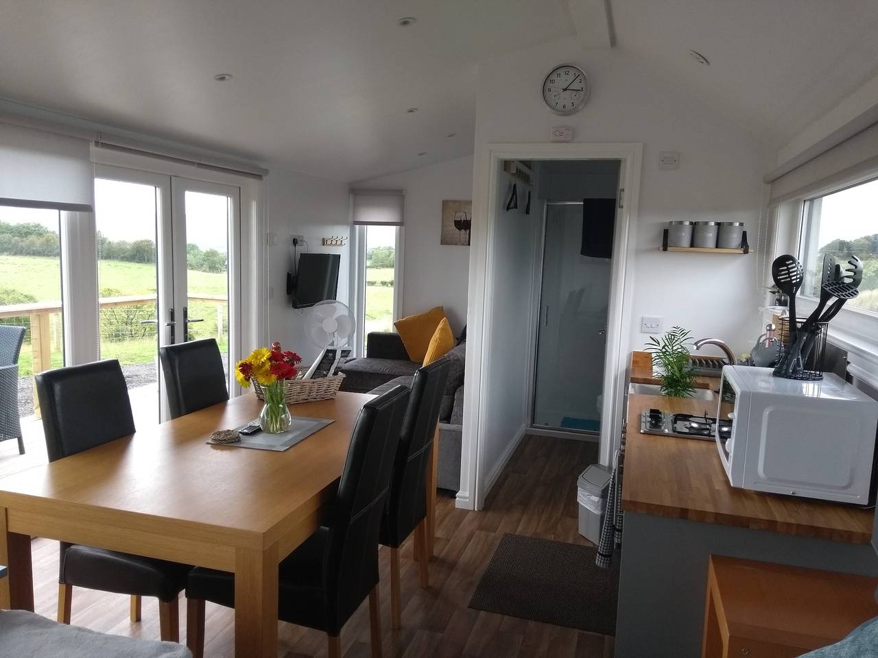 Lodge für 3 Personen mit Meerblick in Ayrshire