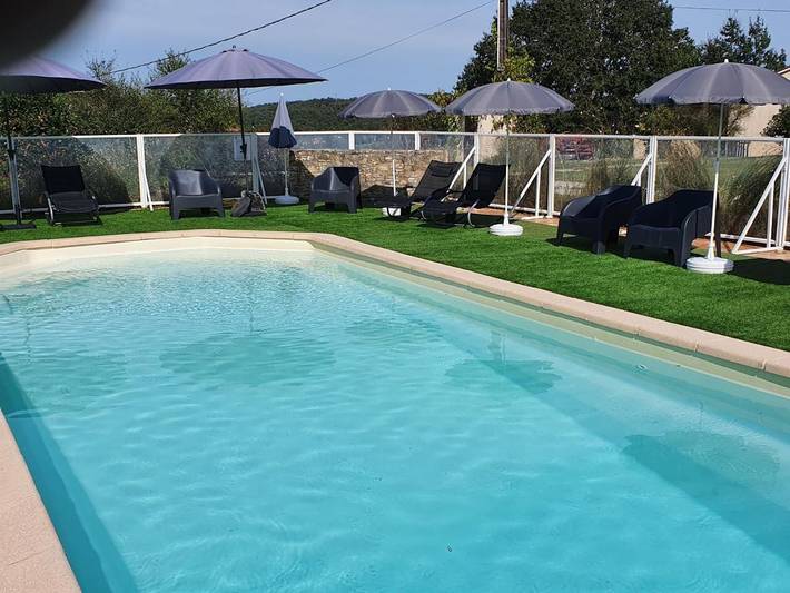 Location de vacances pour 4 personnes, avec jardin ainsi que piscine et vue à Salviac - 3