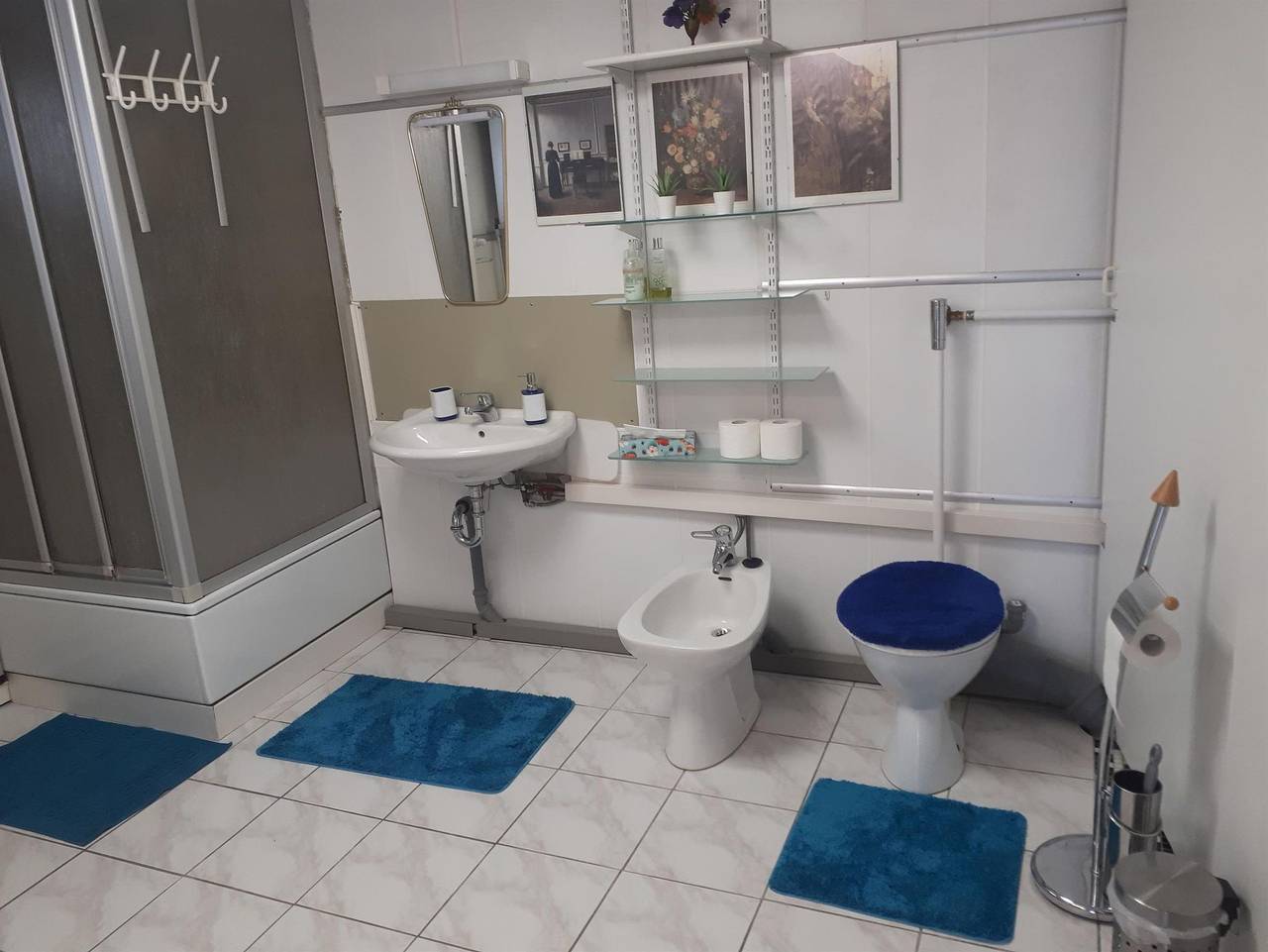 Ganze Ferienwohnung, Ferienwohnung Roshol - Appartement/Fewo, Dusche oder Bad, Wc, gartenseiti in Hanhofen, Rheinebene