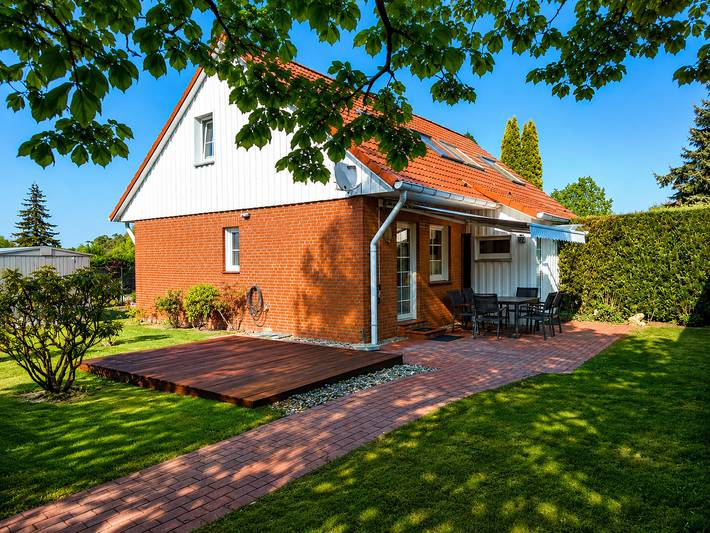Ferienhaus für 4 Personen, mit Garten und Terrasse, mit Haustier