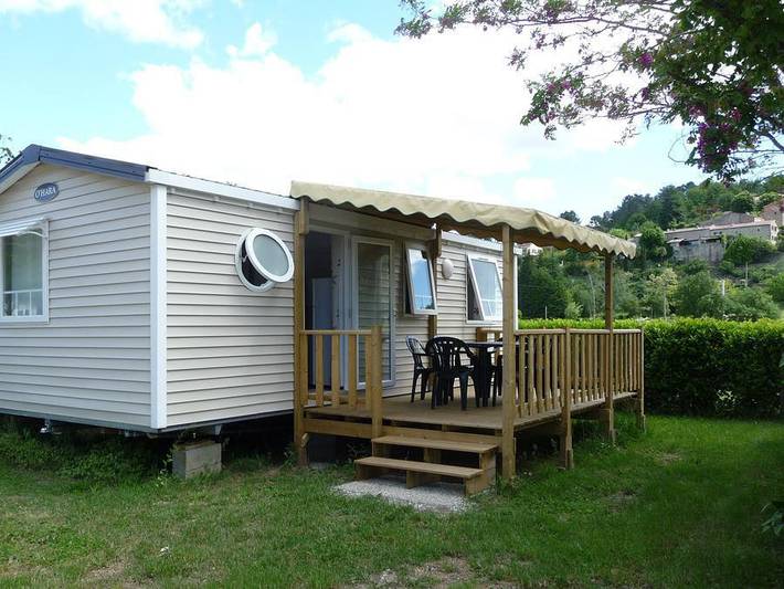 Mobil home pour 6 personnes, avec bassin pour enfant, animaux acceptés à Rosières (Ardèche) - 4