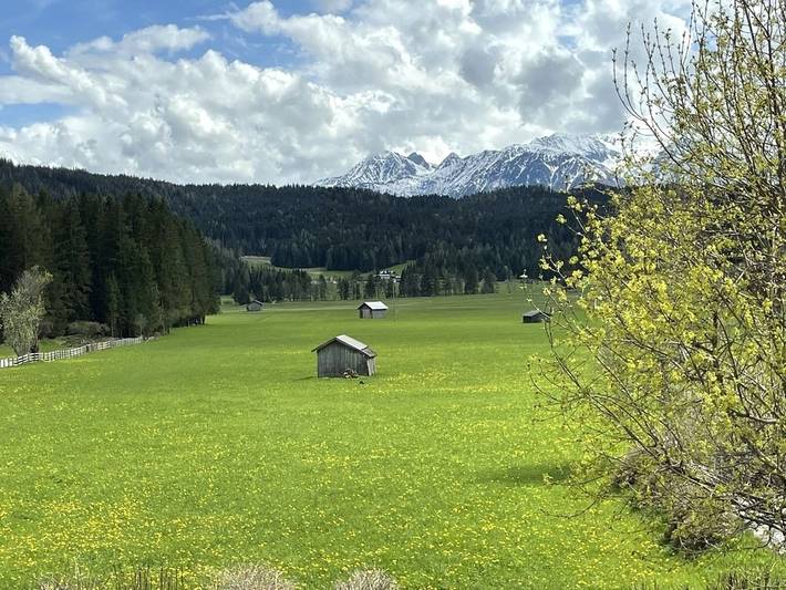 Hütte für 6 Personen, mit Pool und Ausblick sowie Garten und Sauna in Leutasch