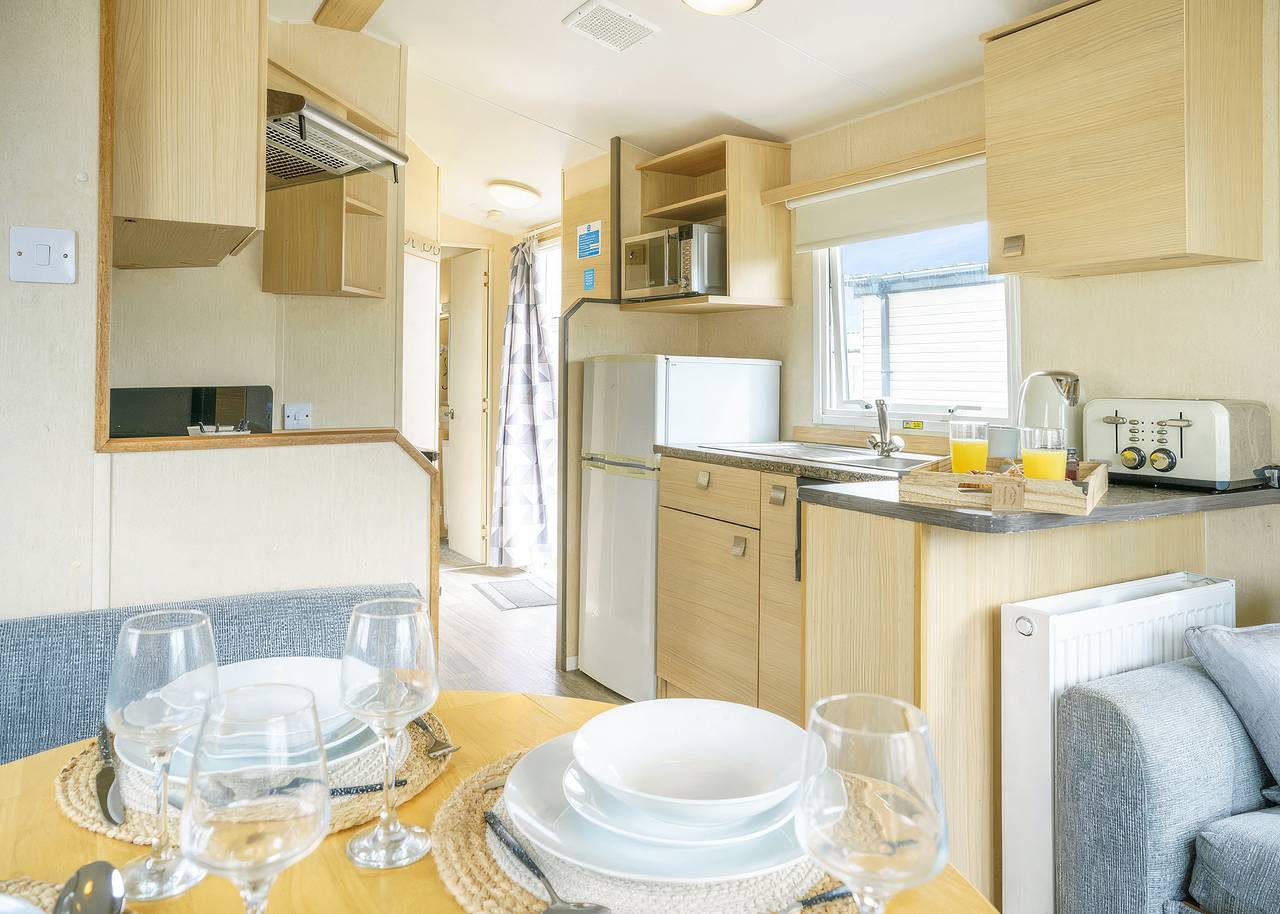 Bronze Caravan with parking 4 in Porthcawl, Bridgend region