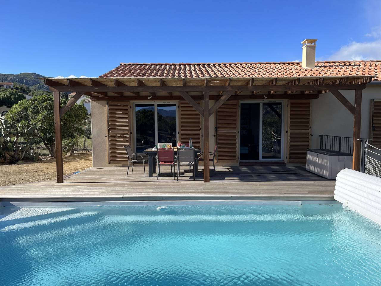 Villa Saint Florent - Terrasse und Swimmingpool in Santo-Pietro-di-Tenda, Calvi und Umgebung