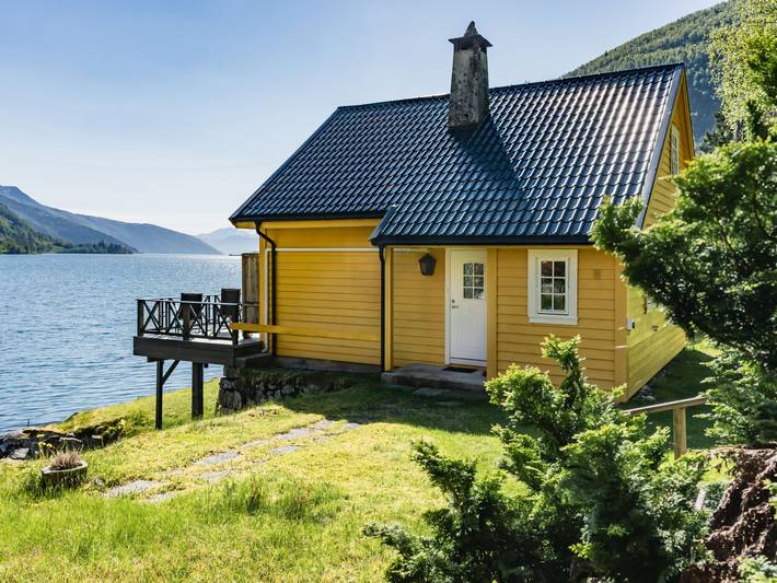 Ferienhaus für 6 Personen, mit Terrasse und Garten sowie Ausblick in Balestrand