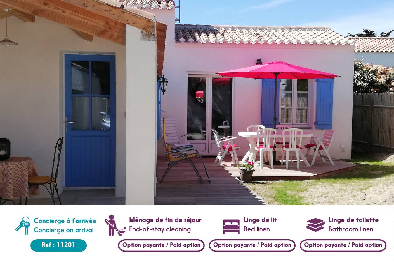 À moins de 500m de la plage, 2 adultes - 3 enfants in L'Épine, Noirmoutier