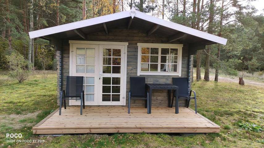 Kemping dla 3 osób, z ogród i taras oraz sauna i widok w Estonia
