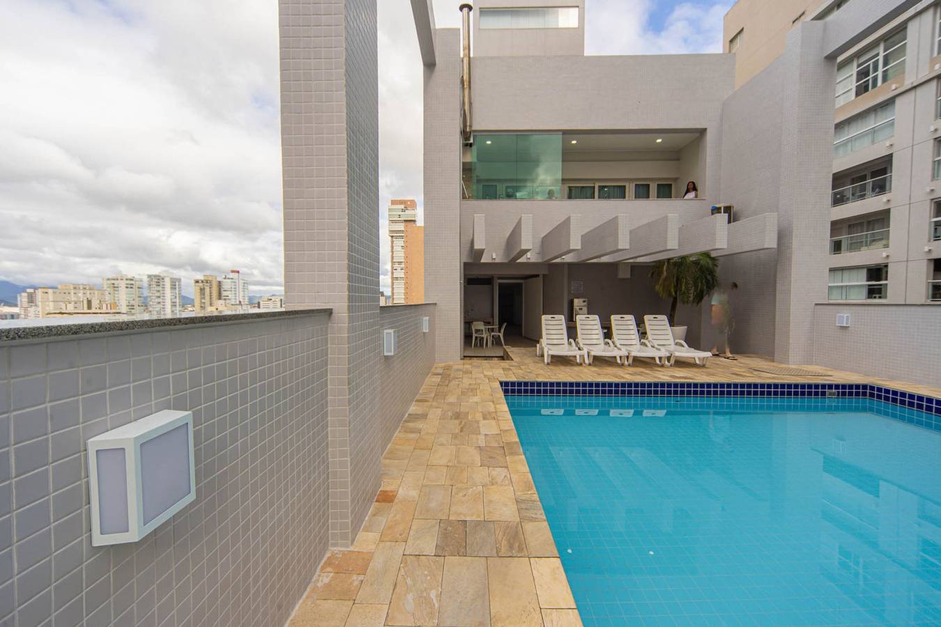 Apartamento entero, Loft p/ 4 no Gonzaga | Piscina, Academia e Garagem in Santos, Baixada Santista