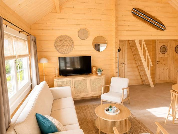 Lodge für 6 Personen, mit Balkon/Terrasse und Terrasse sowie Seeblick in Südholland - 3