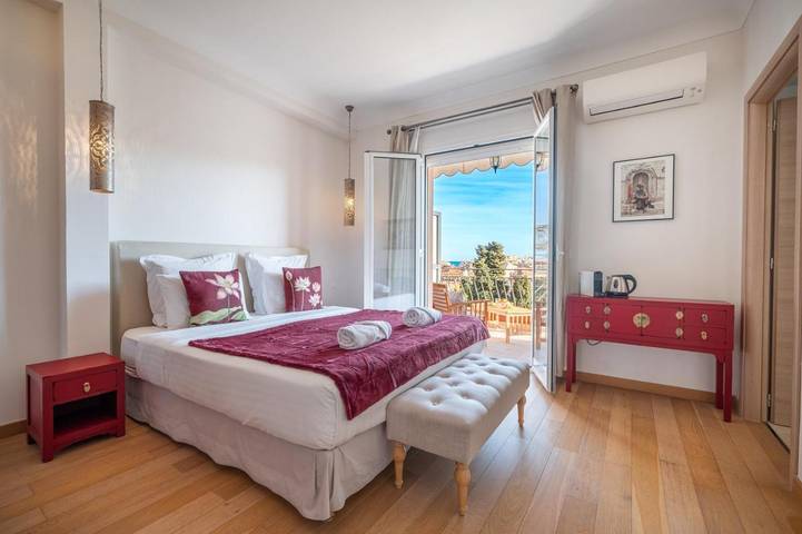 Chambre d’hôte pour 2 personnes, avec vue et jardin à Menton - 4