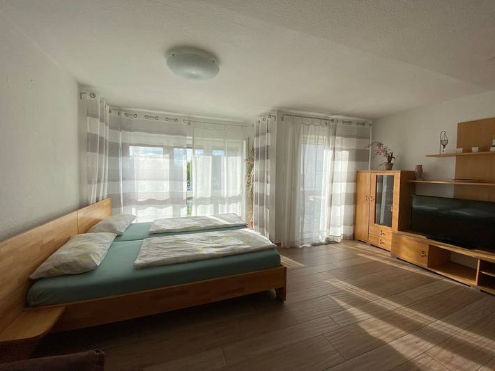 Ferienwohnung für 5 Personen, mit Balkon und Ausblick in Rust