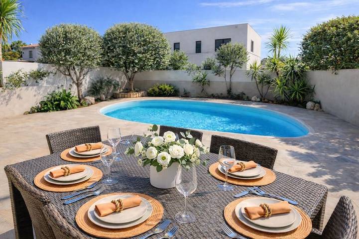 Location de vacances pour 6 personnes, avec jardin et terrasse à Latour-Bas-Elne