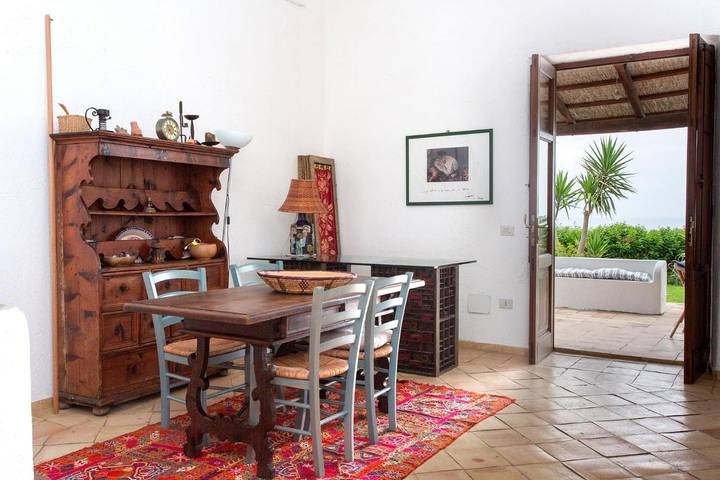 Villa per 8 persone, con Terrazza e Giardino nonché Panorama in Salina