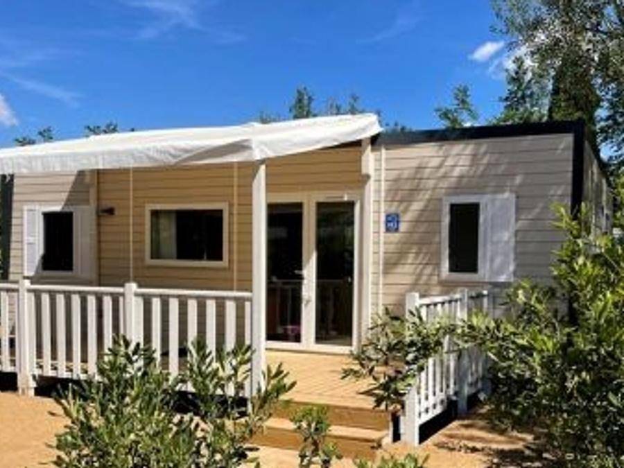 Camping l'Oasis Des Garrigues - Mobilhome 6 personas - Mobil home Grand Confort 35m² - 3 habitaciones in Vogüé, Ardèche