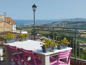 Casa vacanza per 2 persone, con terrazza e panorama, con animali domestici in Tortoreto