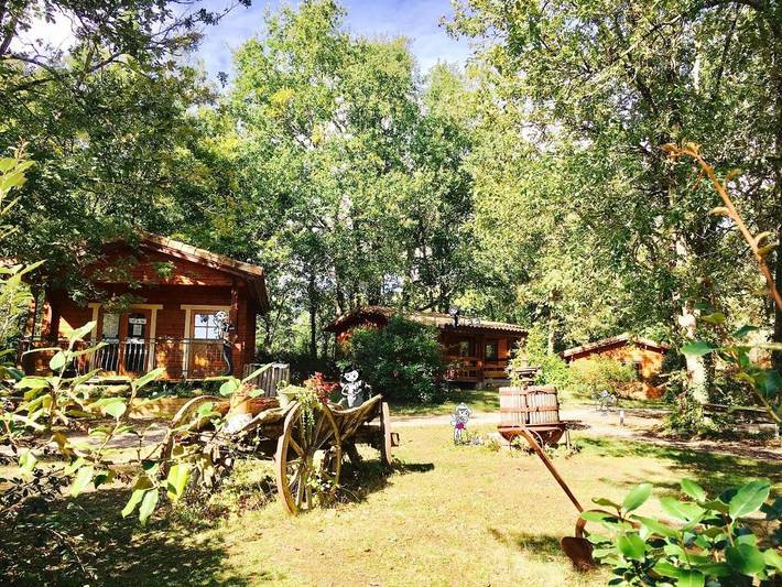 Camping pour 6 personnes, avec Terrasse et Jardin ainsi que Vue sur le lac et Vue