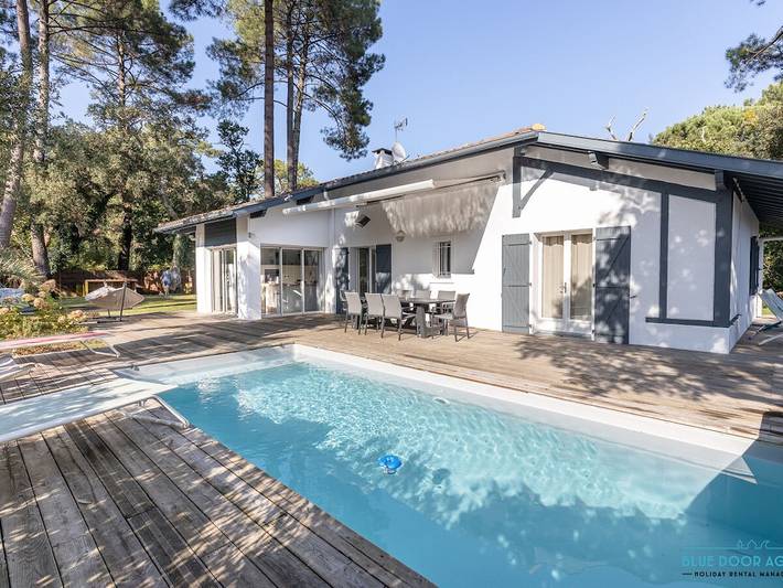 Villa pour 8 personnes, avec Terrasse ainsi que Jardin et Piscine à Hossegor