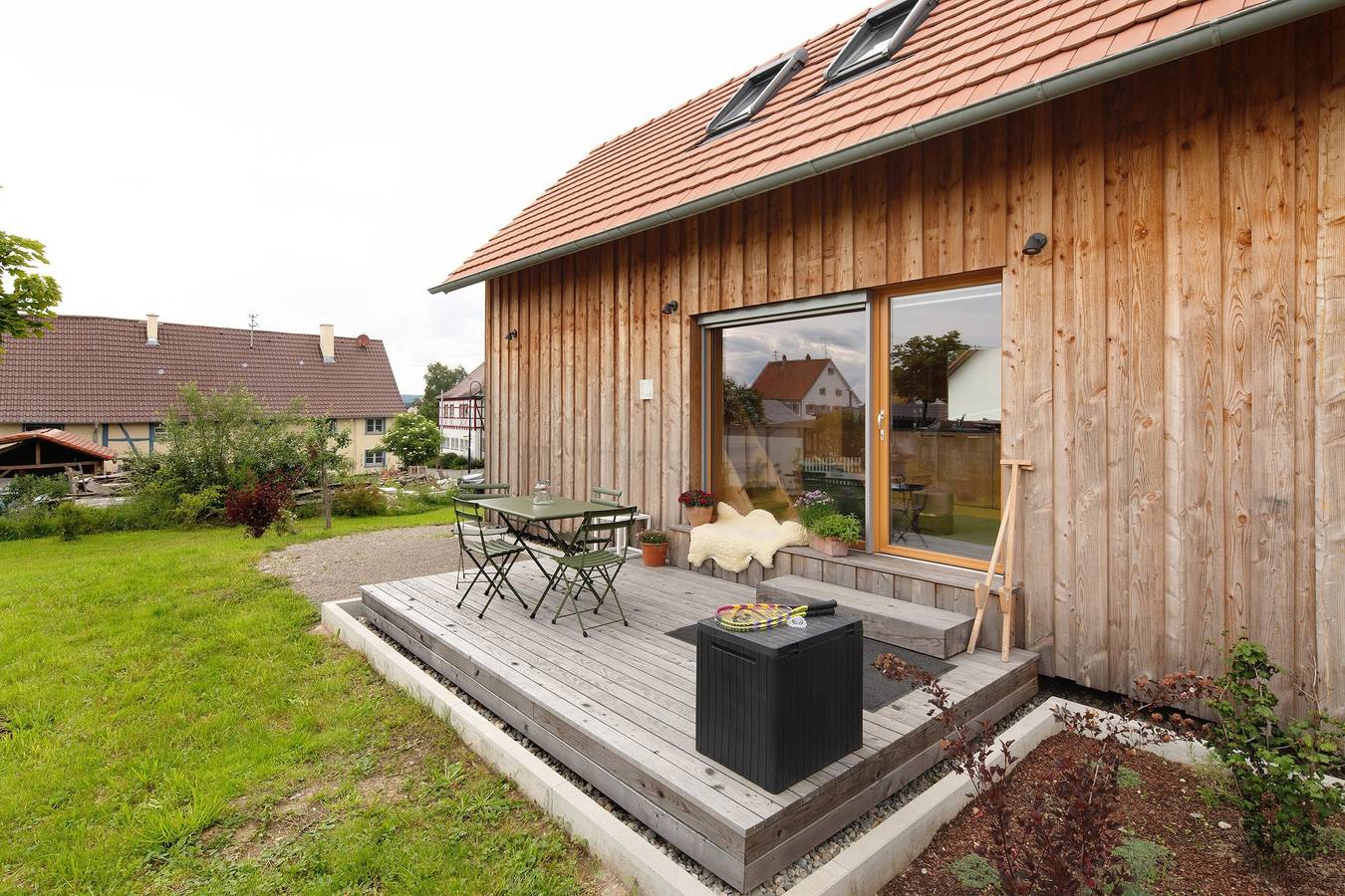 Ferienhaus 'Tinyhaus Am Bussen' mit privater Terrasse und eigenem Garten in Landkreis Biberach