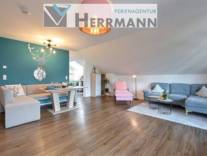 Ferienwohnung für 4 Personen, mit Balkon und Ausblick am Forggensee