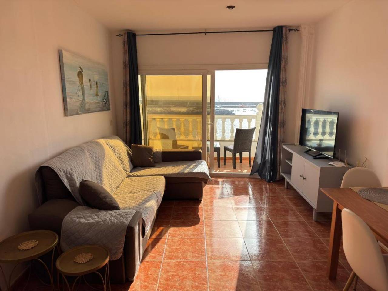 Ganze Wohnung, Ferienwohnung 'El Muelle' mit Meerblick, Balkon und WLAN in Playa Marañelas, Mogán