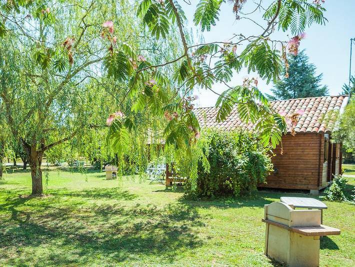 Les Chalets De Fiolles - Chalet 4 personen - Chalet Pmr Confort - 1 Schlafzimmer - Klimaanlage - Tv - Bbq - Reinigung* - 35m2 + überdachte Terrasse von 14m2 in Brens, Albi und Umgebung